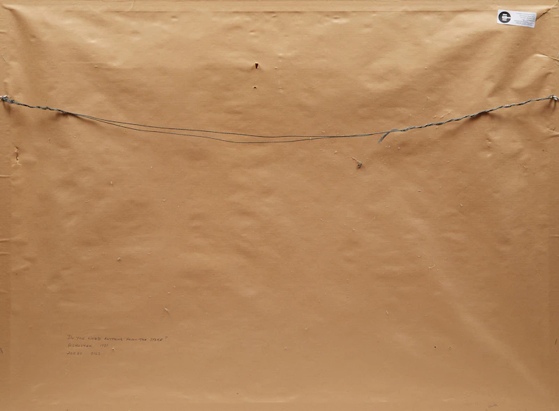 Peter Shostak, Do You Need Anything From the Store?, oil on canvas, 1981 - view 3