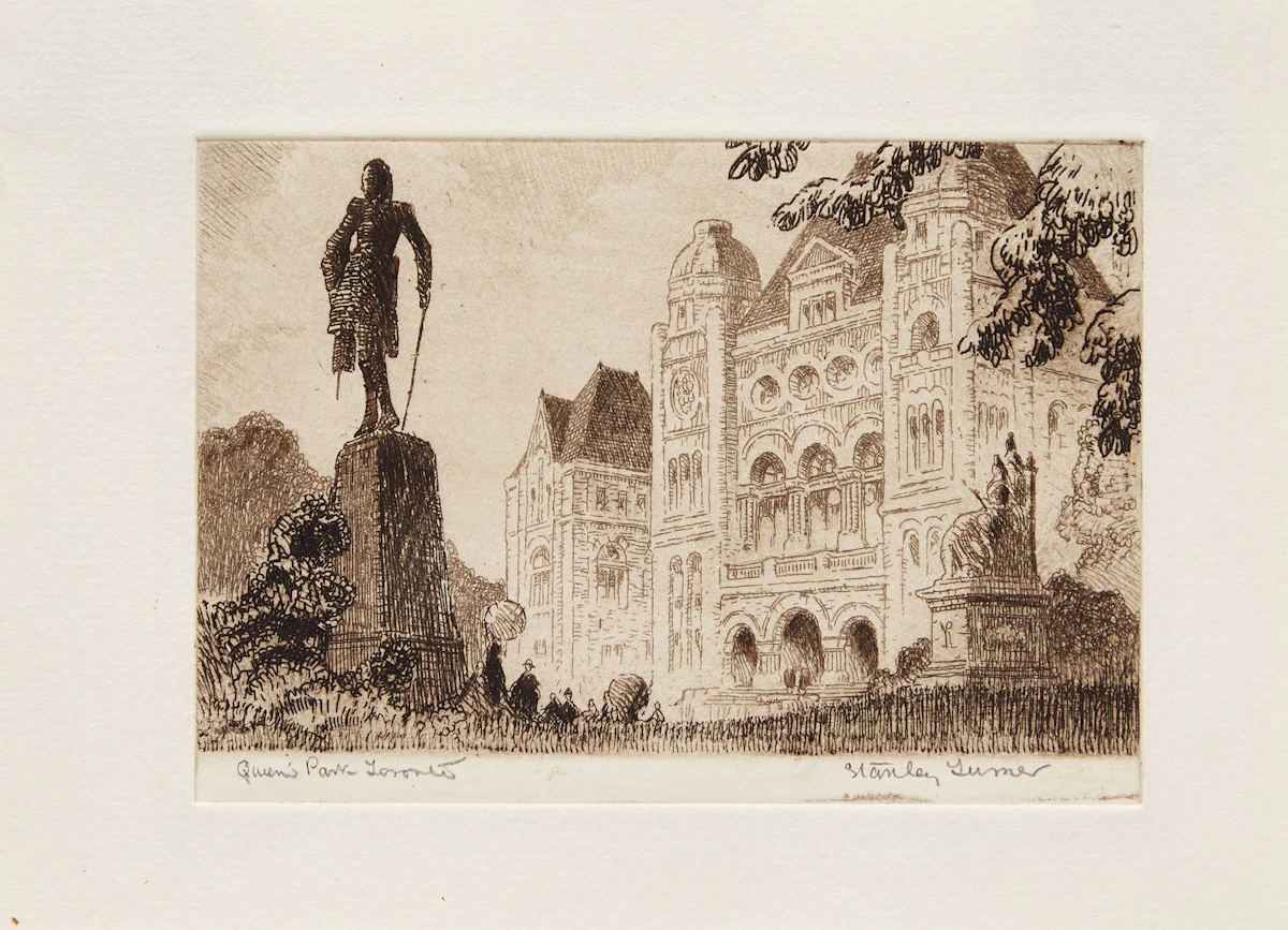 Stanley Francis Turner, A Selection of Eight Works depicting Toronto , eight etchings