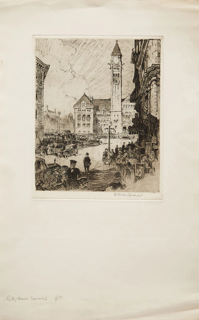 Stanley Francis Turner, A Selection of Eight Works depicting Toronto , eight etchings - view 7