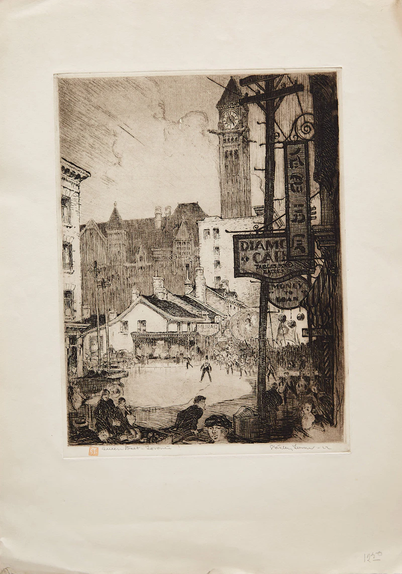 Stanley Francis Turner, A Selection of Eight Works depicting Toronto , eight etchings - view 8
