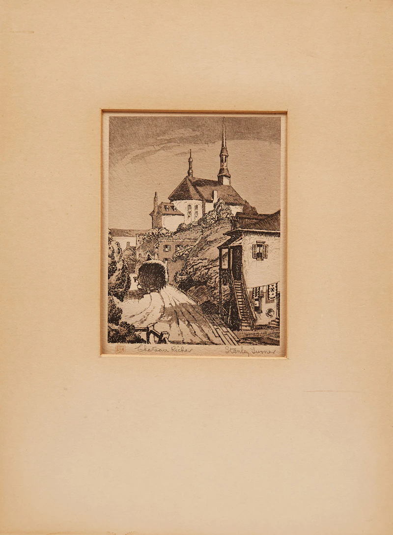 Stanley Francis Turner, A Selection of Eight Works depicting Quebec, eight etchings - view 3