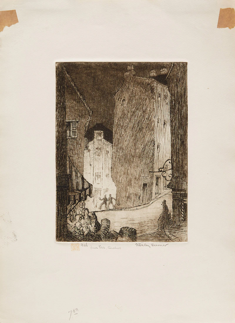 Stanley Francis Turner, A Selection of Eight Works depicting Quebec, eight etchings - view 7