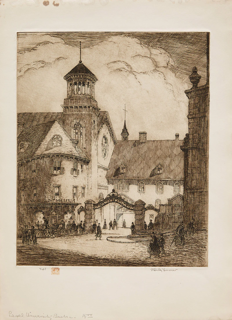 Stanley Francis Turner, A Selection of Eight Works depicting Quebec, eight etchings - view 8