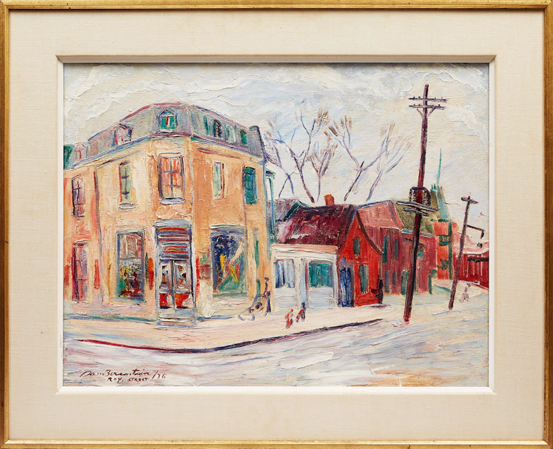 Samuel Borenstein, Roy Street, Montreal , oil on board, 1936 - view 2