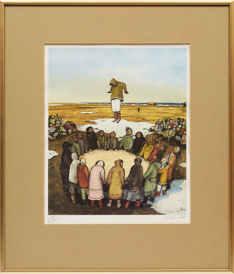 William Kurelek, Sky Tossing, colour photolithograph - view 2
