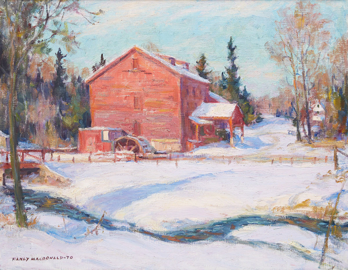 Manly Edward MacDonald, Bruce’s Mill, oil on canvas, 1970