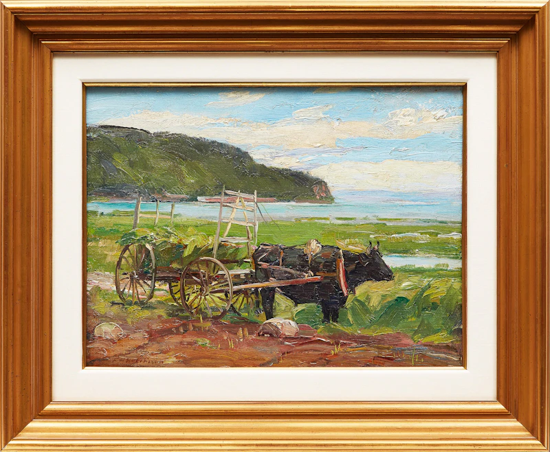Frederick William Hutchison, Baie St-Paul, oil on canvas - view 2