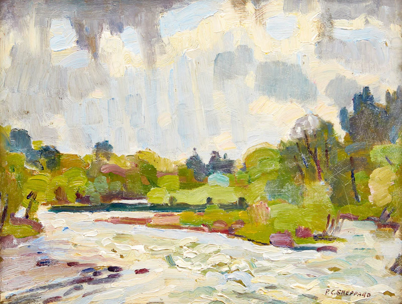 Stream over Muskoka River by Peter Clapham Sheppard