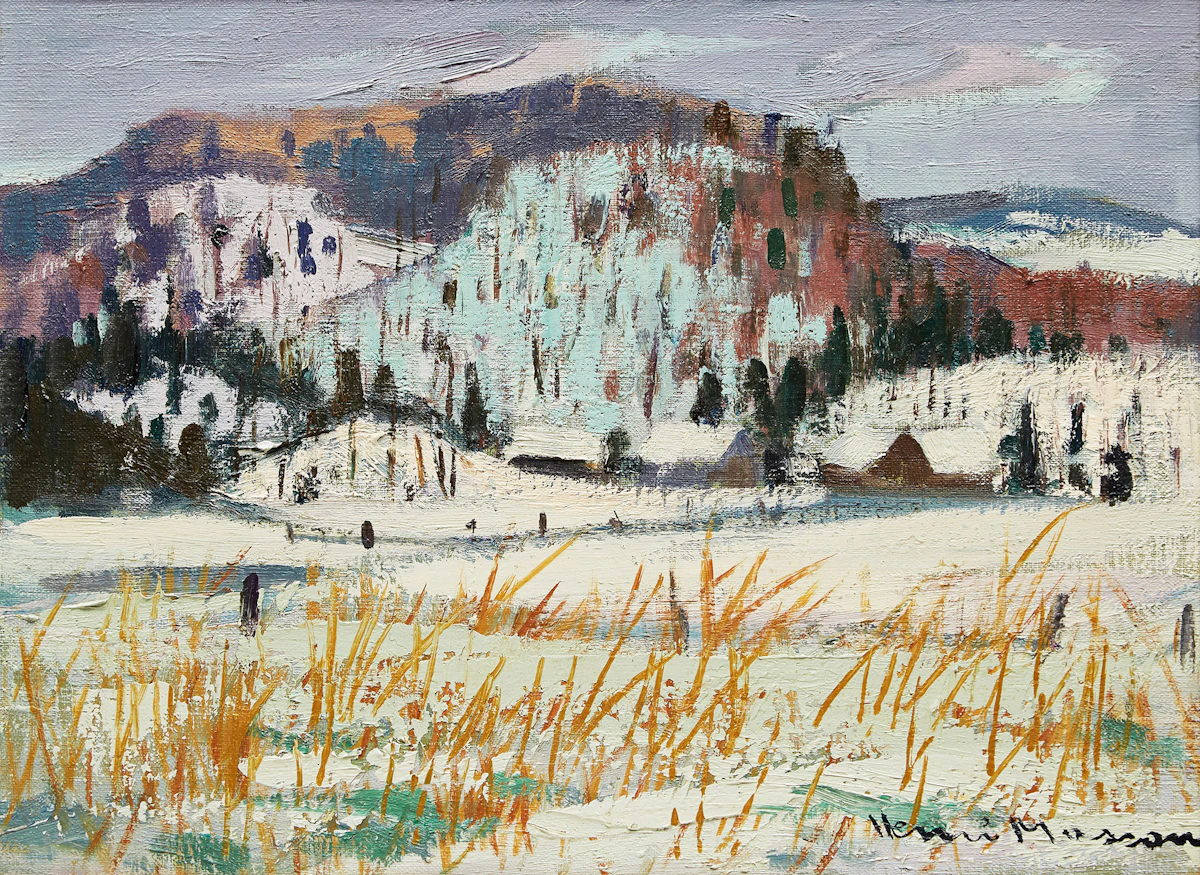 Henri Leopold Masson, Near Lake Wakefield, oil on canvas