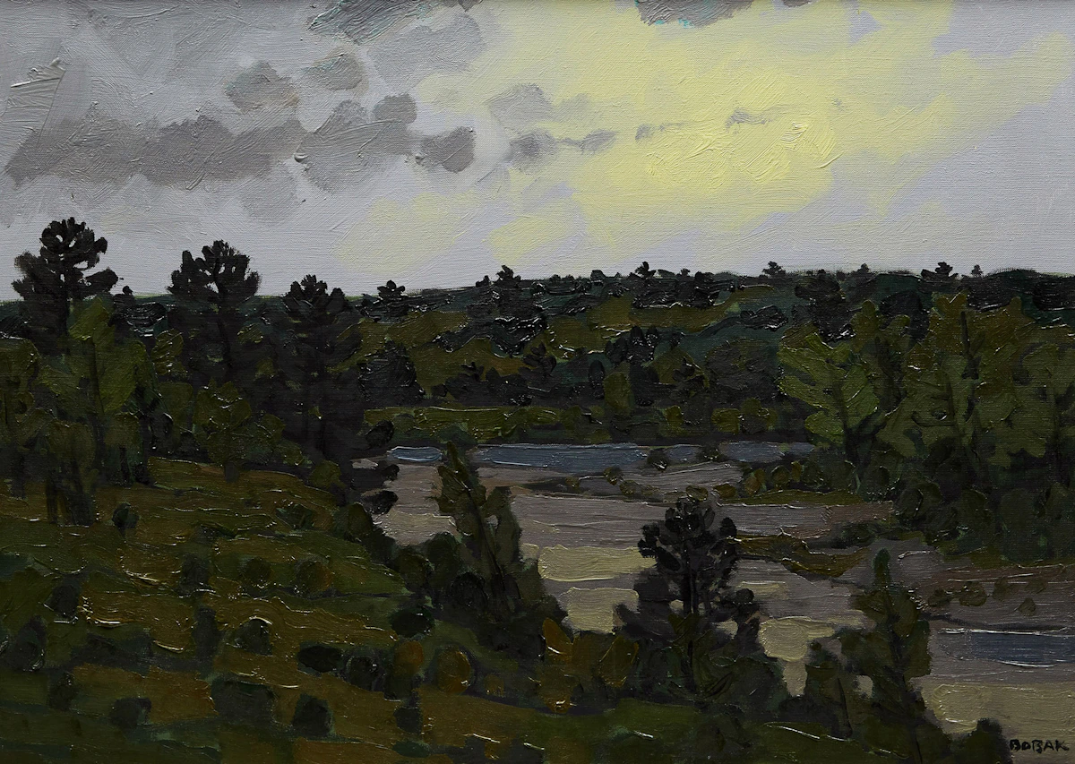 Bruno Joseph Bobak, Digdeguash River, oil on canvas