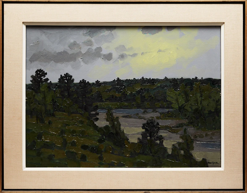 Bruno Joseph Bobak, Digdeguash River, oil on canvas - view 2
