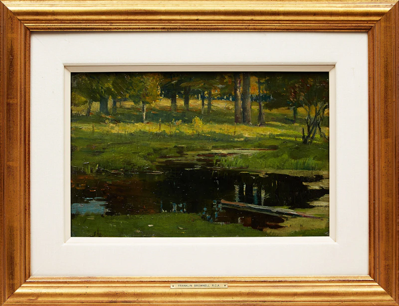 Peleg Franklin Brownell, The Pond , oil on canvas - view 2