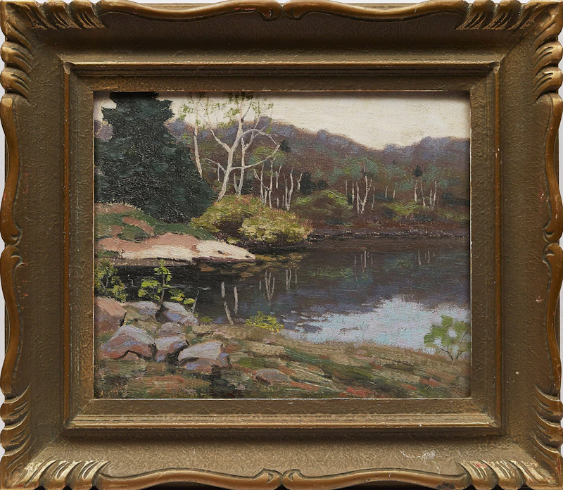 George Thomson, Lake Muskoka, oil on board, circa 1936 - view 2