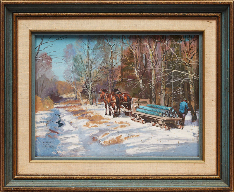 Peter Etril Snyder, Sugaring Off, oil on board - view 2