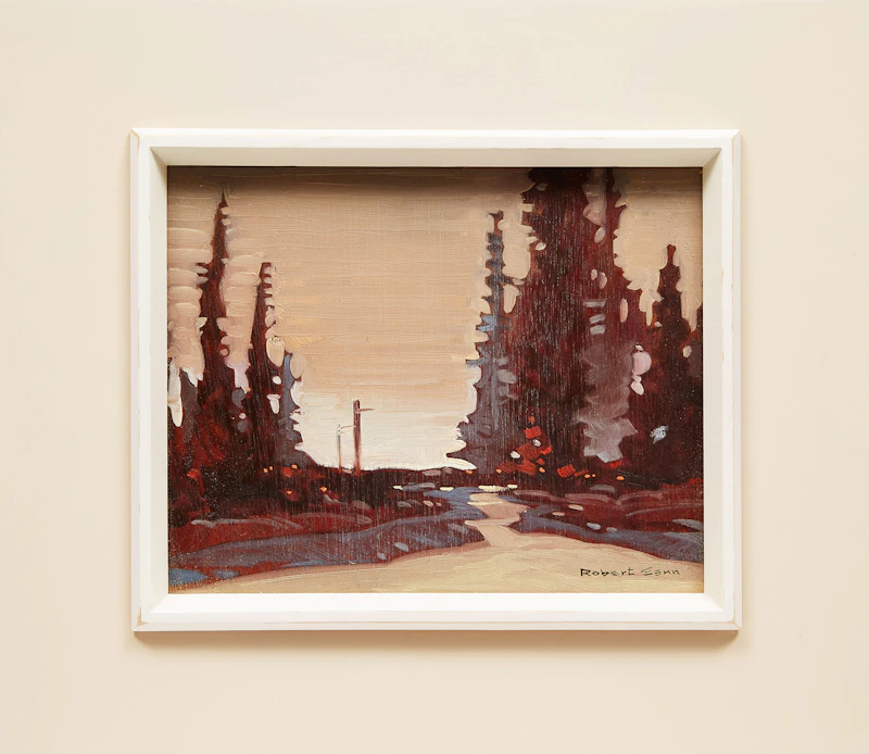 Robert Genn, Treescape, Savary Is., oil on board, 1974 - view 2