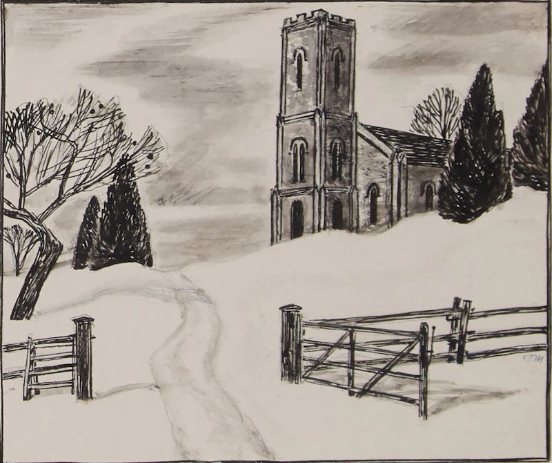 Thoreau MacDonald, Four Landscapes, four works on paper framed together - view 4
