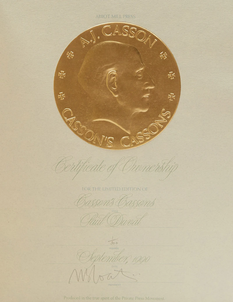 Paul Duval and Alfred Joseph Casson, Casson’s Cassons, leather bound book - view 5