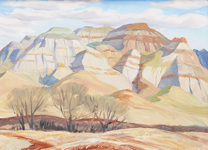 Doris Jean McCarthy, Hill Beyond the Picnic Grounds, Dinosaur Park