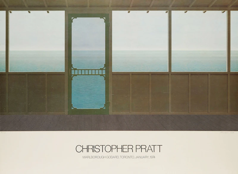 Mira Godard Exhibition Poster by Christopher Pratt