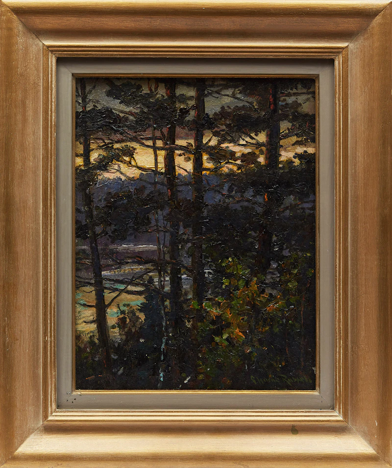 George Horne Russell, Forest Landscape, oil on canvas - view 2