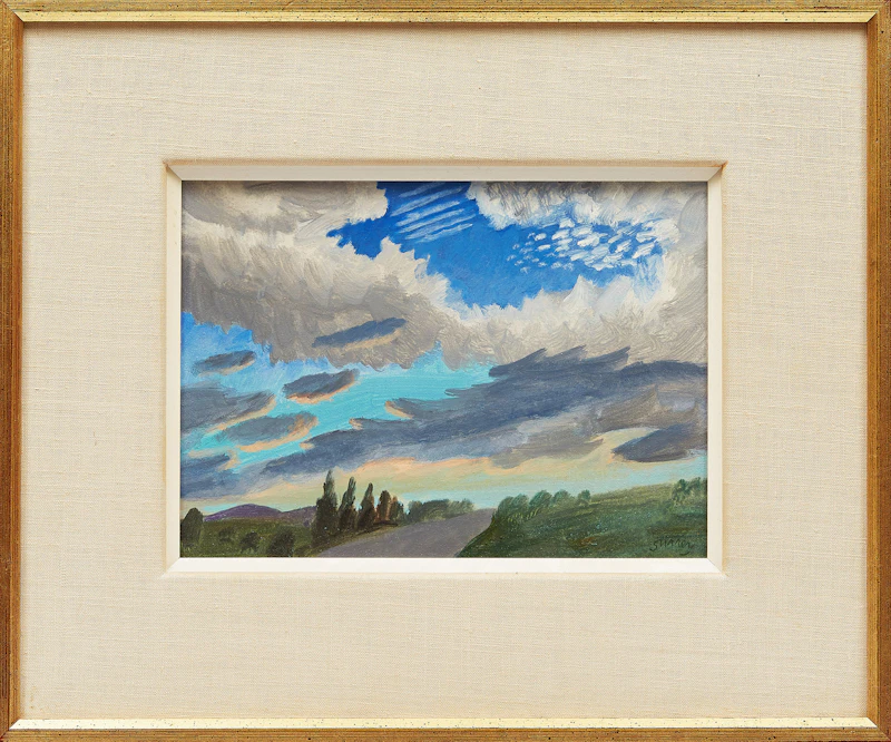 Philip Henry Howard Surrey, Sky Study, Shawbridge East, acrylic on board - view 2