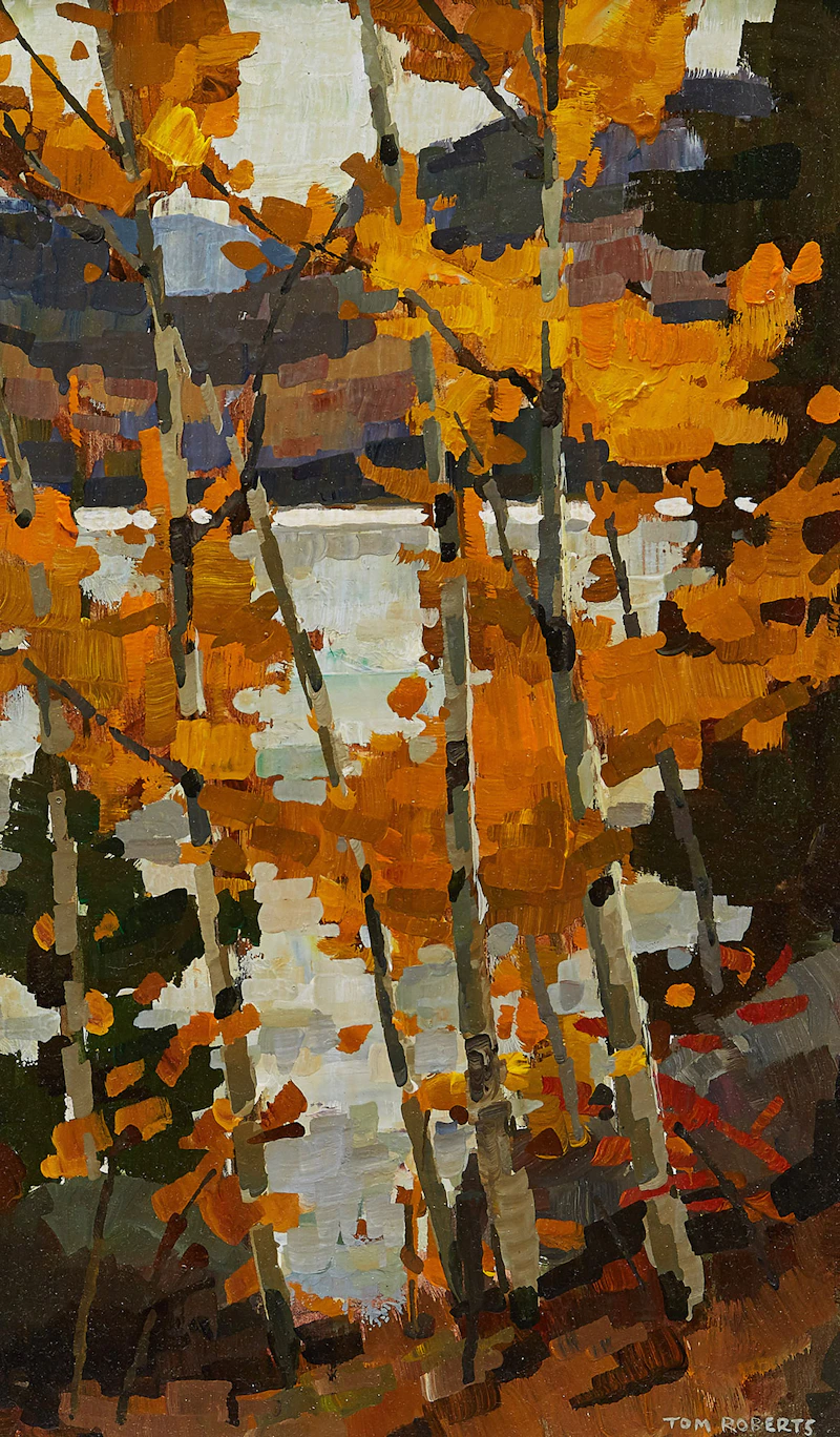 Carson Lake Poplars by Thomas Keith Roberts