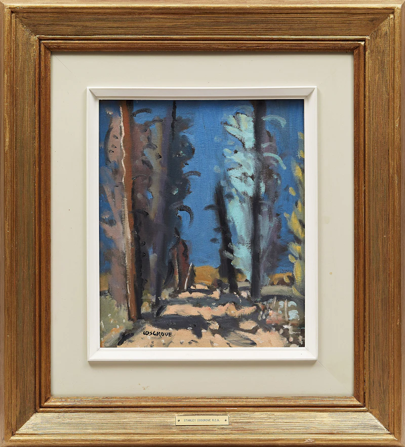 Stanley Morel Cosgrove, Copse of Trees, oil on board - view 2