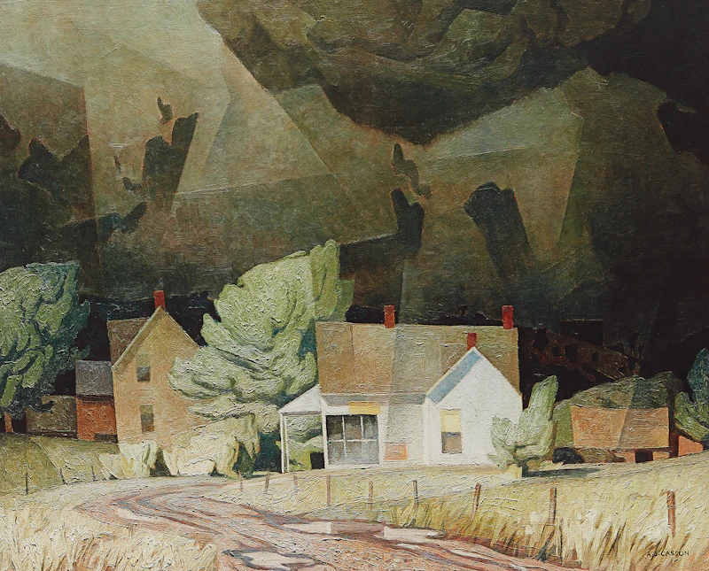 Alfred Joseph Casson, Winter Sun; Sun After Thunder; Morning on the Key River , three colour serigraphs - view 4