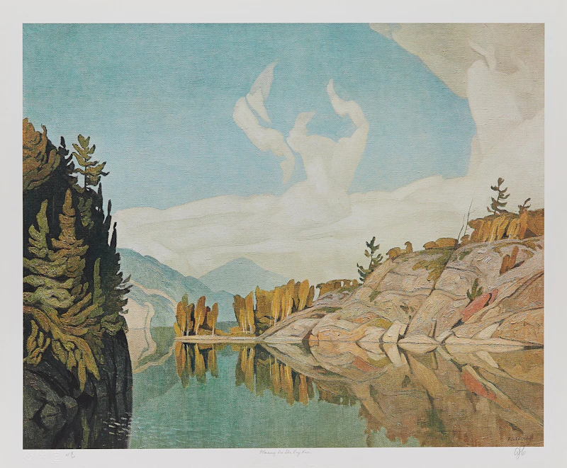 Alfred Joseph Casson, Winter Sun; Sun After Thunder; Morning on the Key River , three colour serigraphs - view 5