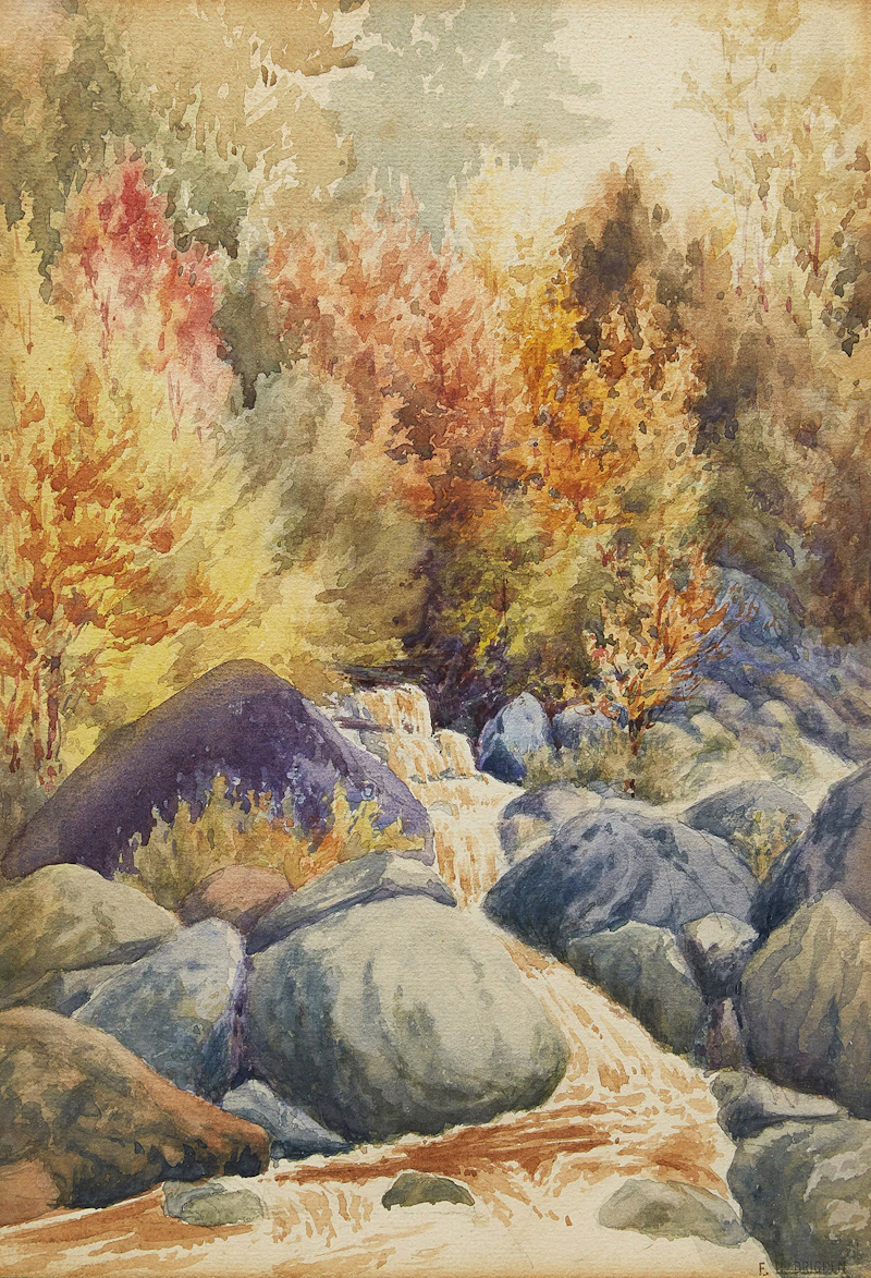 Forest Stream by Frederick Henry Brigden
