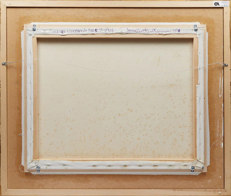 Jean Constantineau, Une vue à l’entrèe de Baie Se-Paul, oil on canvas, 1990 - view 3