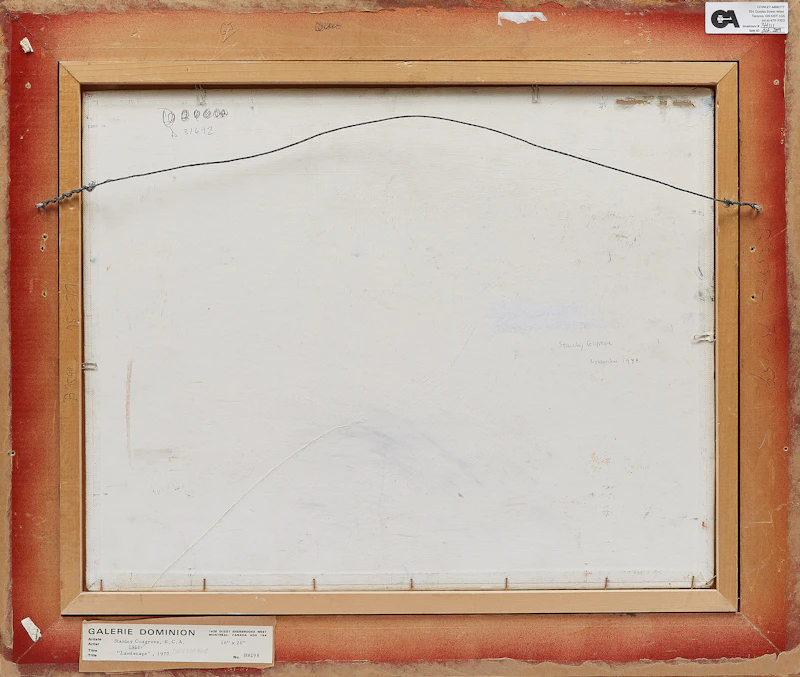 Stanley Morel Cosgrove, Landscape (1977), oil on canvas board, 1977 - view 3