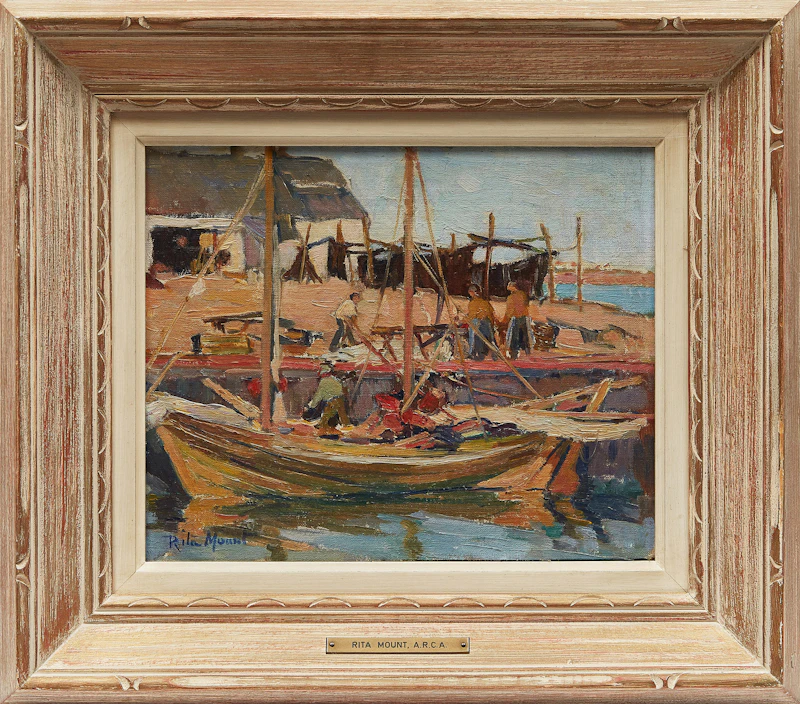 Rita Mount, Anse-à-Beaufils, oil on canvas - view 2