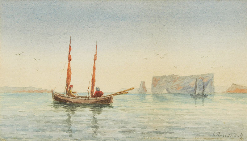 Perce Rock, Gaspé, Quebec  by George Robert Bruenech