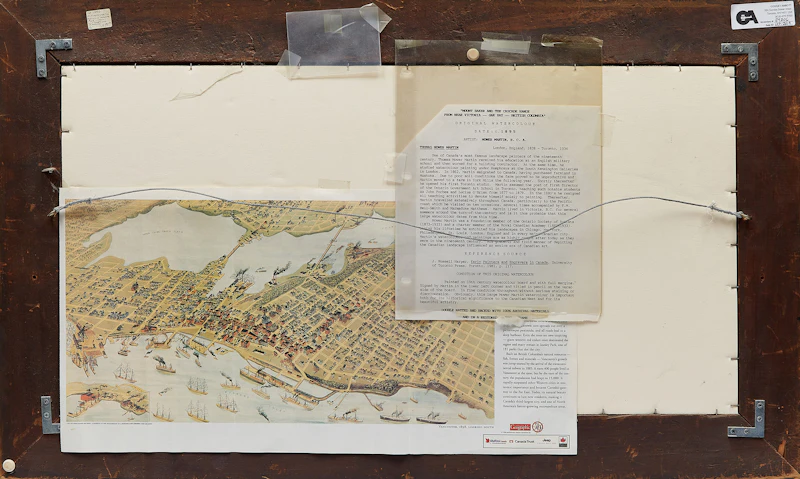 Thomas Mower Martin, Mount Baker and the Cascade Range from Near Victoria - Oak Bay - British Columbia , watercolour, circa 1895 - view 3
