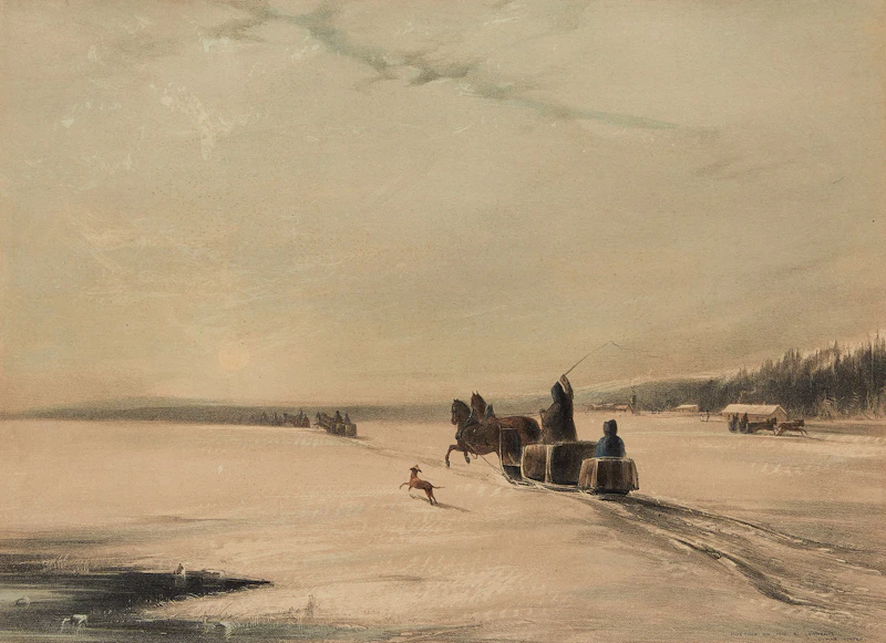 Coke Smyth, Posting on the St. Lawrence During Winter 