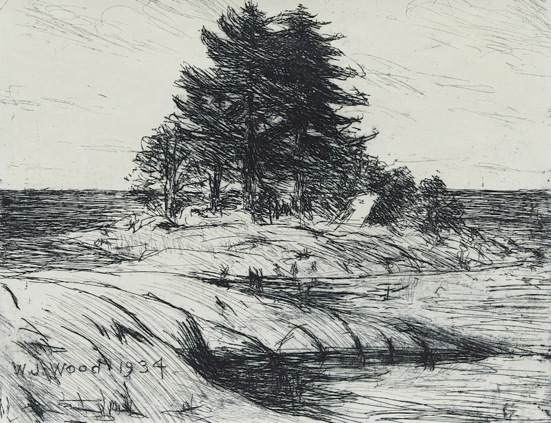 William John Wood, Two Works , etchings - view 4