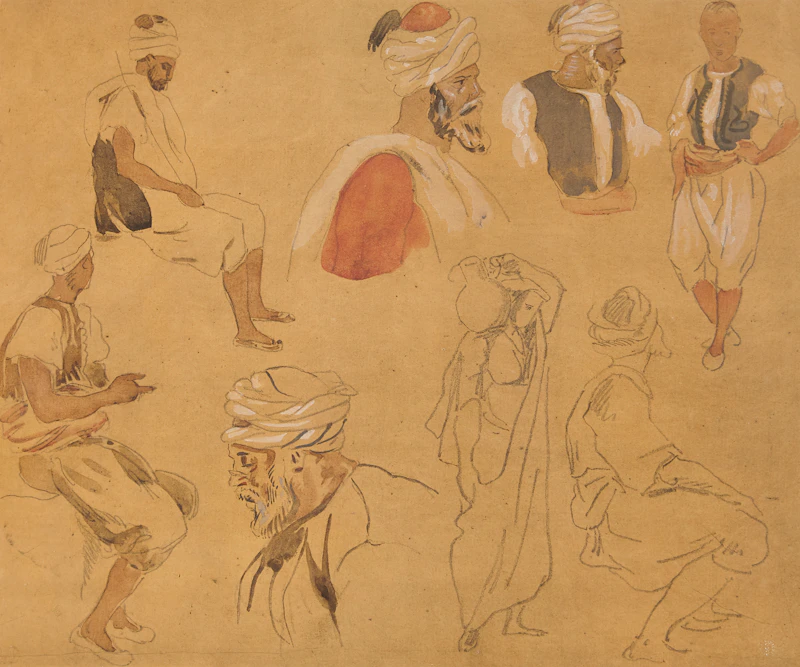 From “Album du Maroc, 1832” by Eugène Delacroix