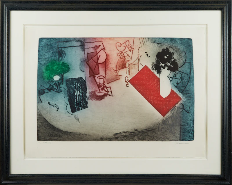 Carl Heywood, Soft Toccata, colour etching, 1985 - view 2