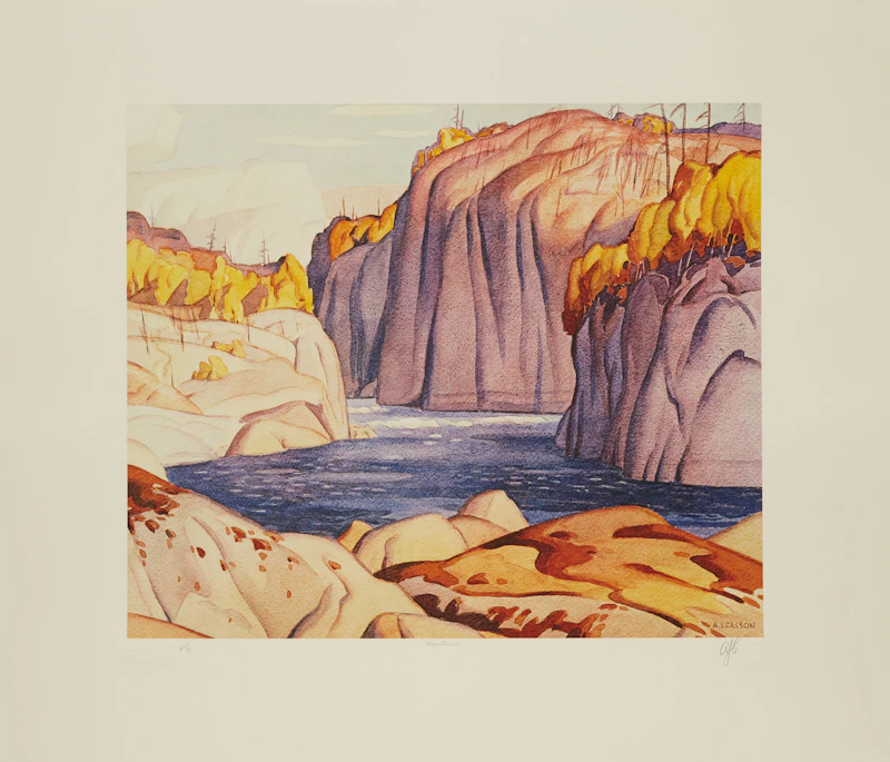 Alfred Joseph Casson, A.J. Casson: The Group of Seven Commemorative Anniversary Suite; Folio Two: Watercolours, folio of seven colour serigraphs - view 5