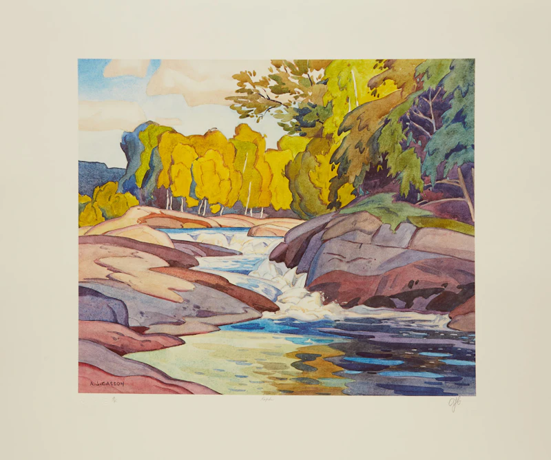 Alfred Joseph Casson, A.J. Casson: The Group of Seven Commemorative Anniversary Suite; Folio Two: Watercolours, folio of seven colour serigraphs - view 8