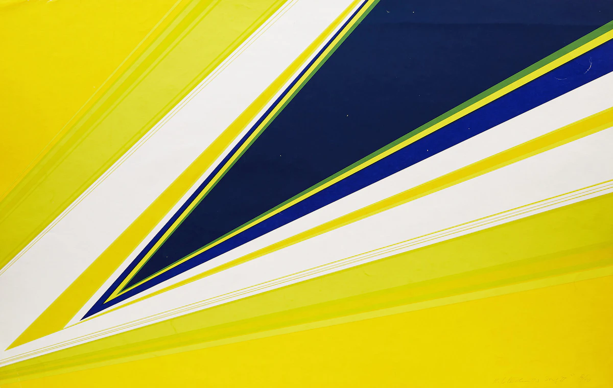 Rita Letendre, Song II, colour silkscreen, 1983