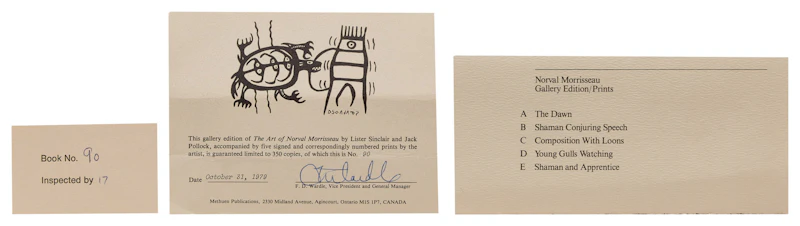 Norval Morrisseau, The Art of Norval Morrisseau: Collection of 5 Prints in Original Portfolio, five colour serigraphs, 1979 - view 3