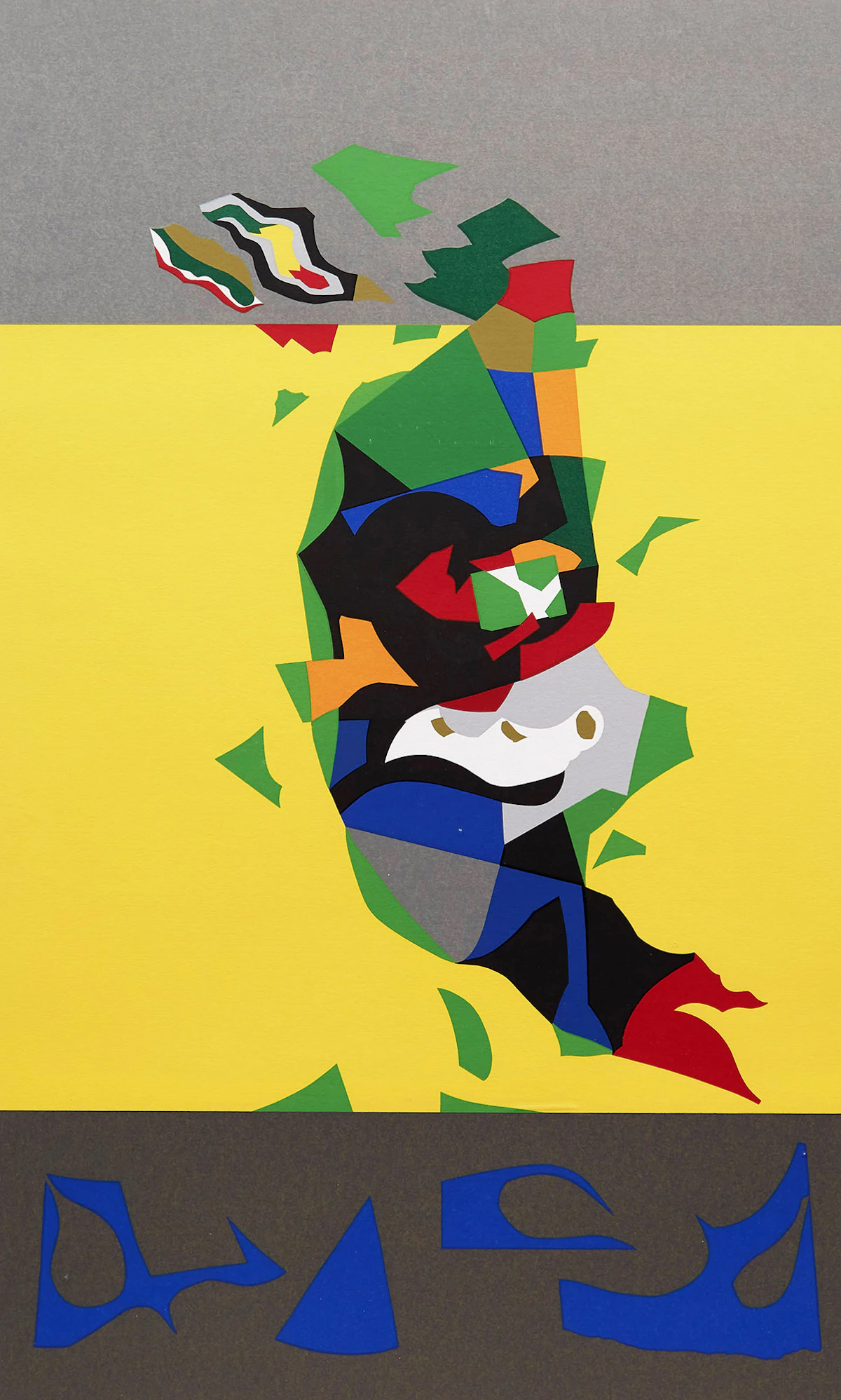 Jack Leonard Shadbolt, Emerging Presence, colour lithograph, 1977