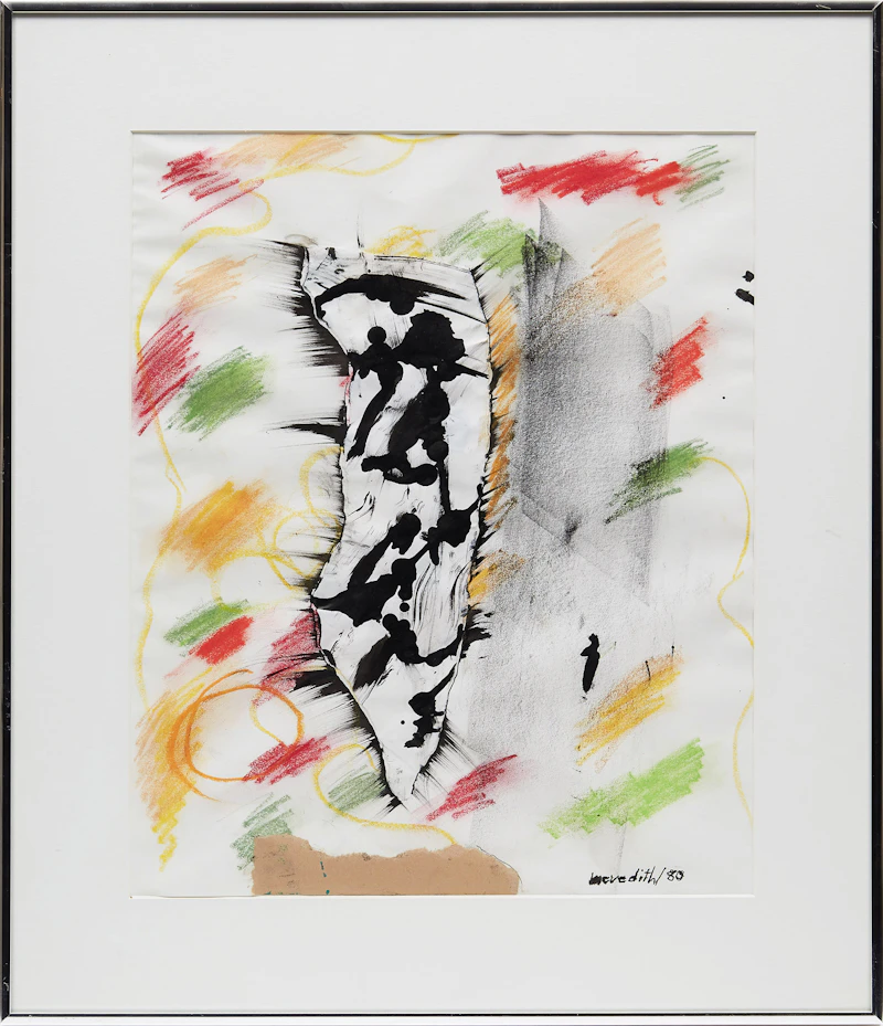 John Meredith, Untitled, mixed media and collage, 1980 - view 2