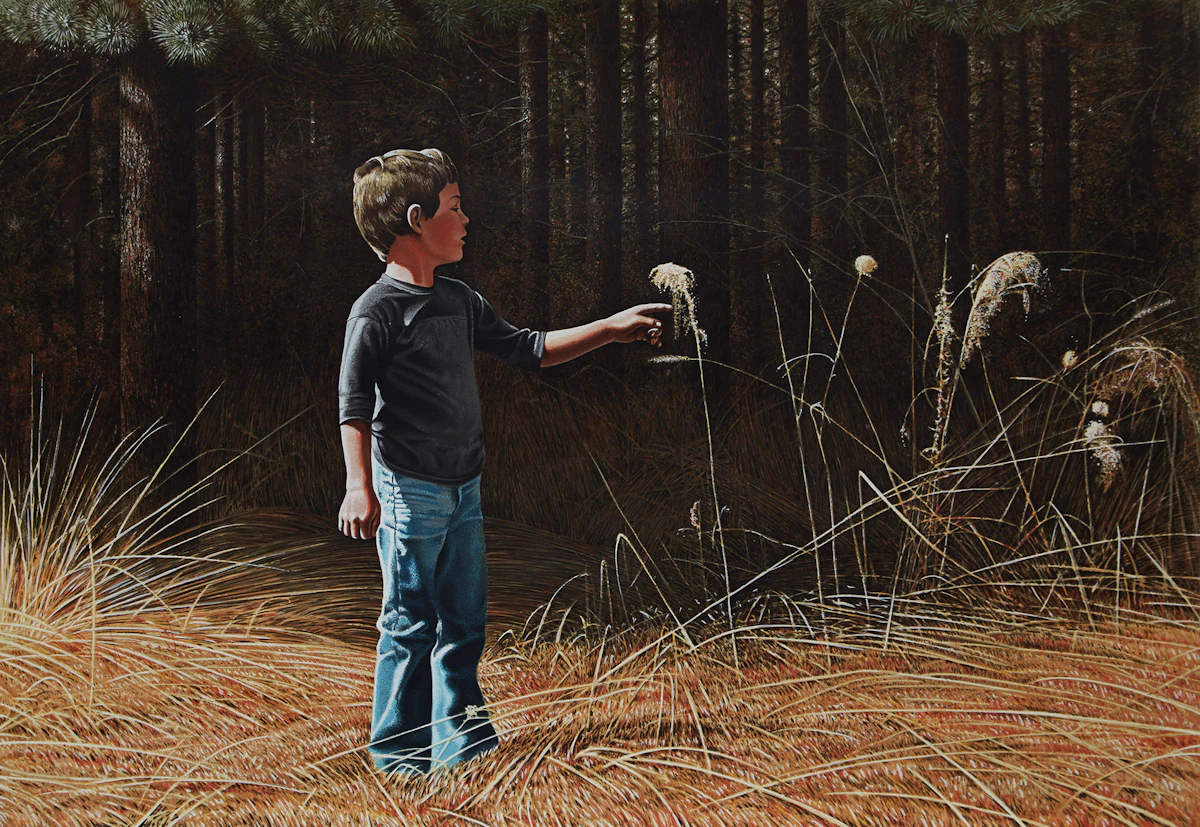 Kenneth Danby, At the Edge of the Pines, colour serigraph, 1979