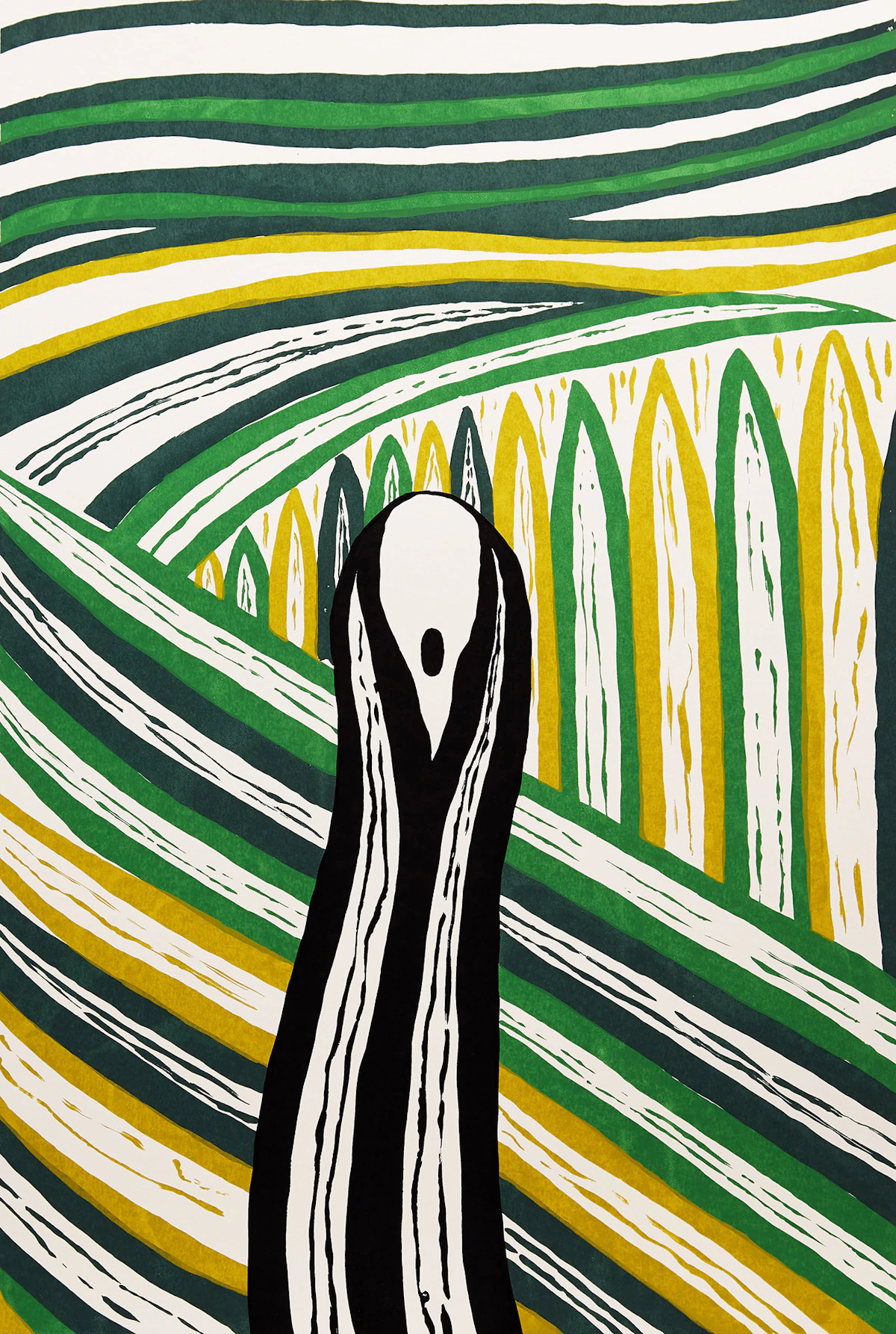 Boris Bucan, The Scream (After Edvard Munch), colour lithograph