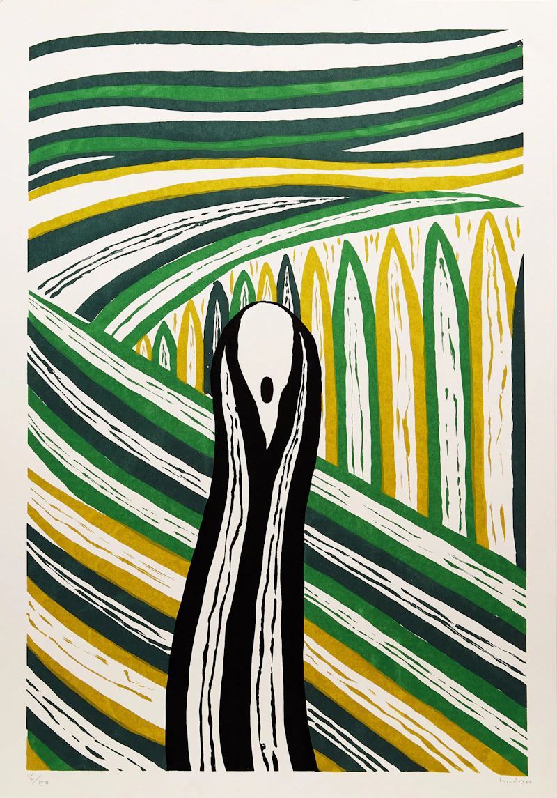 Boris Bucan, The Scream (After Edvard Munch), colour lithograph - view 2