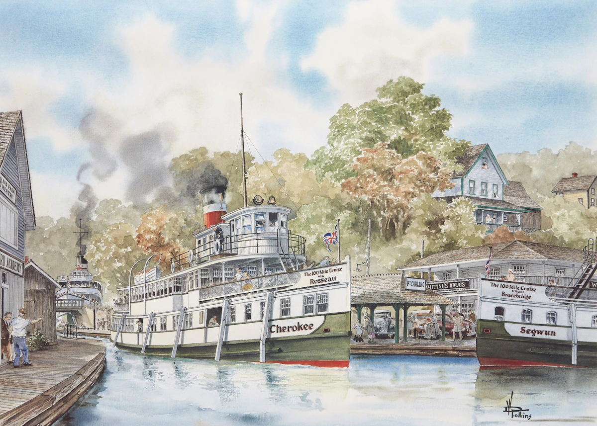 Wentworth  Folkins, The 100 Mile Cruise, photolithographic reproduction