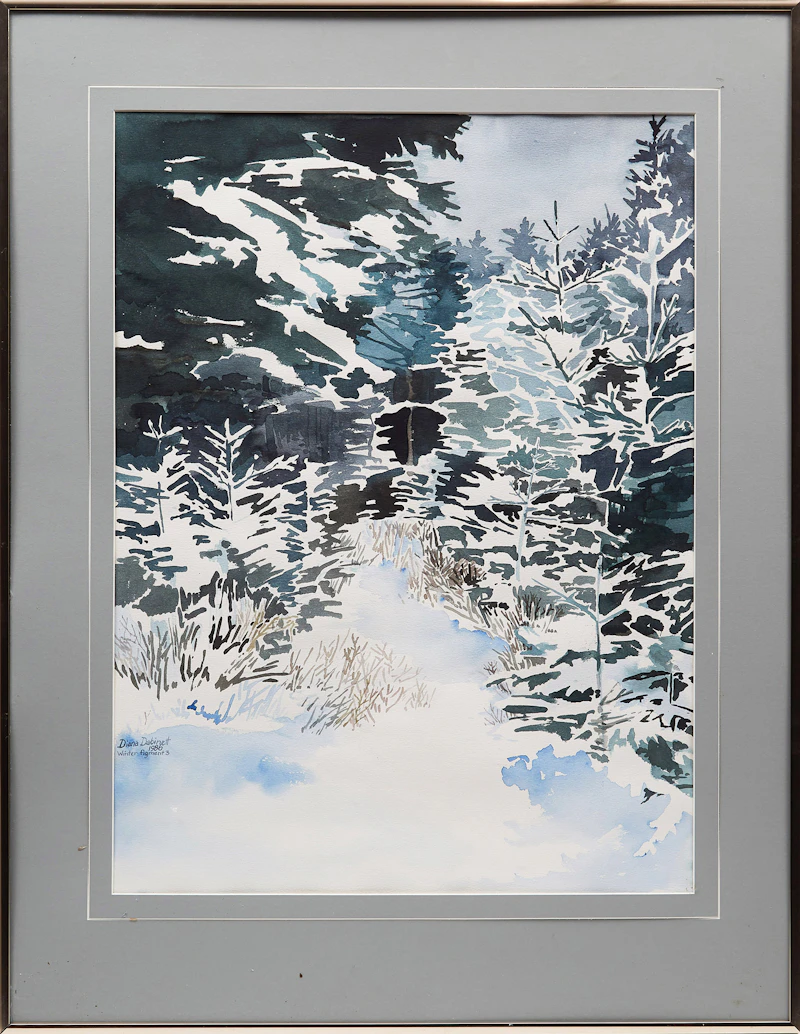Diana Dabinett, Winter Figment 3, watercolour, 1986 - view 2